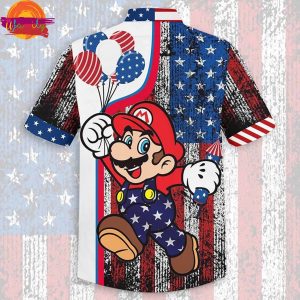 Personalized Super Mario Independence Day Hawaiian Shirt For Men