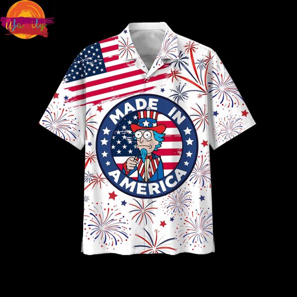 Rick And Morty 4th Of July Hawaiian Shirt