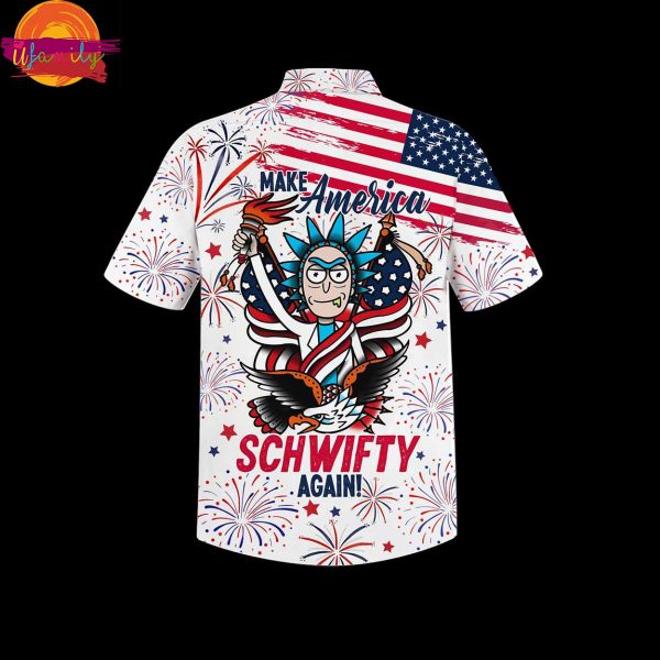 Rick And Morty 4th Of July Hawaiian Shirt