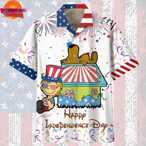 Scooby Doo Happy Independence Day Beach Aloha Hawaiian Shirt
