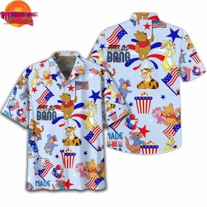 Winnie The Pooh And Friends Independence Day Hawaiian Shirt 1