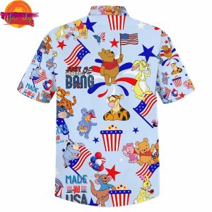 Winnie The Pooh And Friends Independence Day Hawaiian Shirt