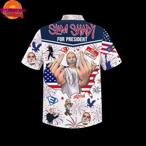 4th Of July Eminem The Real Slim Shady Hawaiian Shirt 3