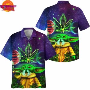 Baby Yoda Weed Hawaiian Shirt Style 1