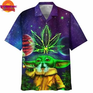 Baby Yoda Weed Hawaiian Shirt Style 2