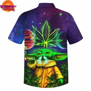 Baby Yoda Weed Hawaiian Shirt Style 3