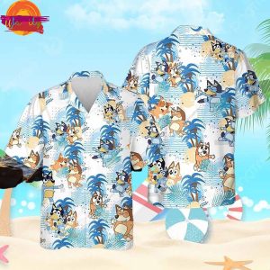 Bluey Summer Family Hawaiian Shirt Style