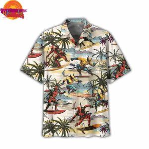 Deadpool Wolverine Island Hawaiian Shirt Style