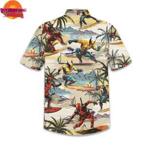 Deadpool Wolverine Island Hawaiian Shirt Style 3