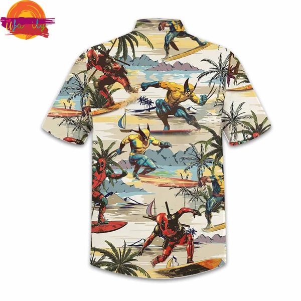 Deadpool Wolverine Island Hawaiian Shirt Style