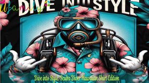 Dive into Style Scuba Diver Hawaiian Shirt Edition
