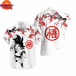 Dragon Ball Son Goku Japanese Cherry Blossom Hawaiian Shirt