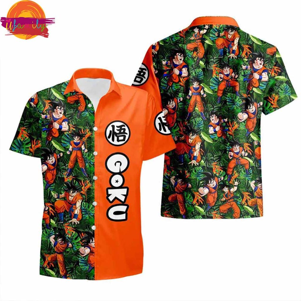 Dragon Ball Son Goku Pattern Hawaiian Shirt Style