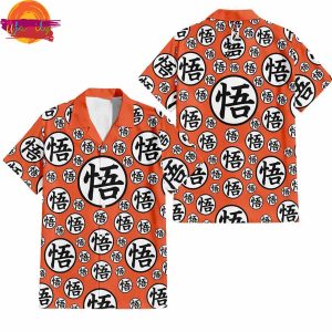 Dragon Ball Son Goku Symbols Anime Hawaiian Shirt