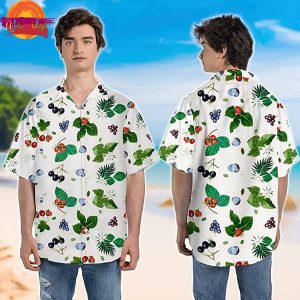 Fruit Blackberry Strawberry And Raspberry Hawaiian Shirt