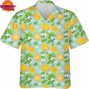 Fruit Half An Orange Pattern Hawaiian Shirt Style 1