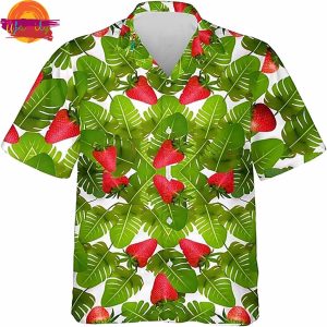 Fruit Strawberry Pattern Hawaiian Shirt 1