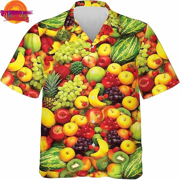 Fruit Vegetables Aloha Hawaiian Shirt