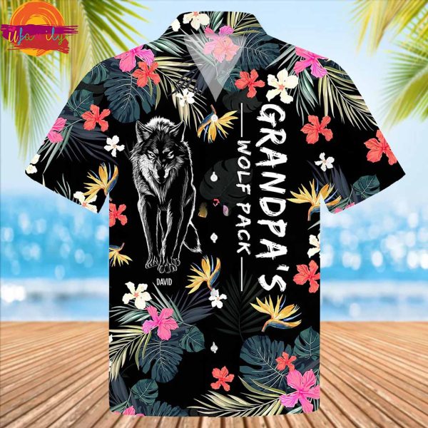 Grandpa’s Wolf Pack Hawaiian Shirt Style