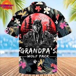 Grandpas Wolf Pack Hawaiian Shirt Style 2