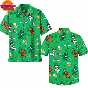 Grateful Dead Happy St Patrick’s Day Green Hawaiian Shirt