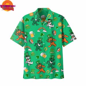 Grateful Dead Happy St Patrick’s Day Green Hawaiian Shirt