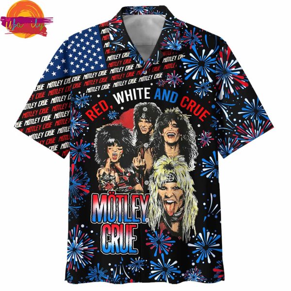 Motley Crue 4th of July Hawaiian Shirt