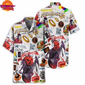 Music Master of The Rings Helloween Hawaiian Shirt 3