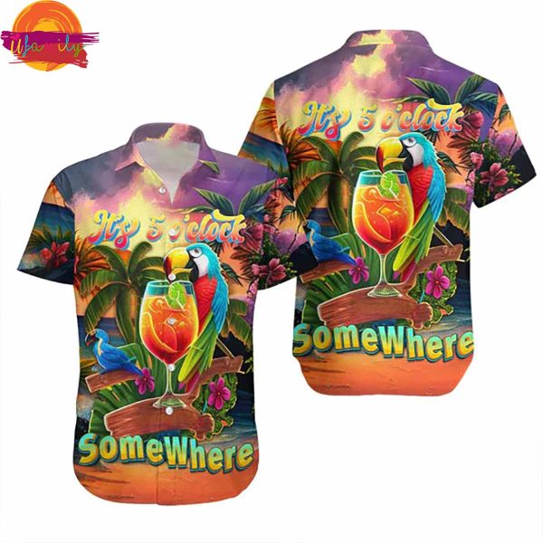 Parrot Hawaiian Shirt For Men