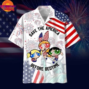 Powerpuff Girls Save The America Before Bedtime Hawaiian Shirt