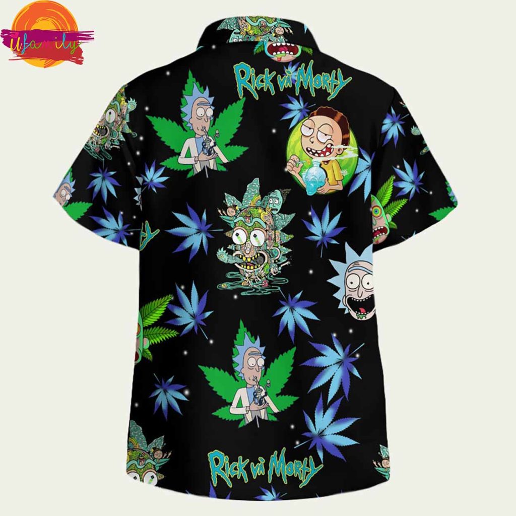 Rick And Morty Weed Hawaiian Shirt Style