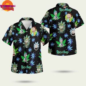 Rick And Morty Weed Hawaiian Shirt Style 3