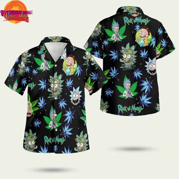 Rick And Morty Weed Hawaiian Shirt Style