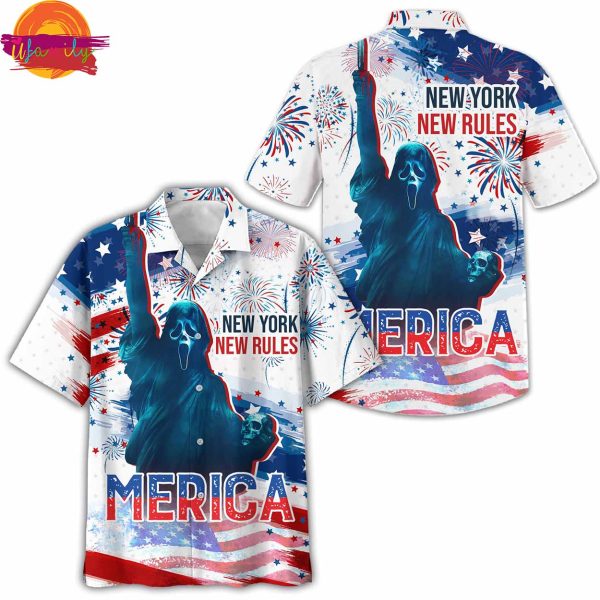 Scream New York New Rules American Movie Hawaiian Shirt