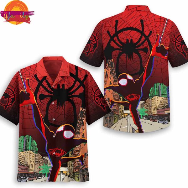 Spider Man Verse City Hawaiian Shirt Style