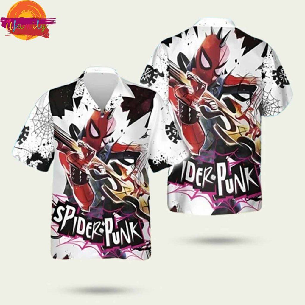 Spider-Punk Hawaiian Shirt Style