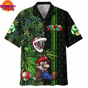 Super Mario Weed Hawaiian Shirt Style 2