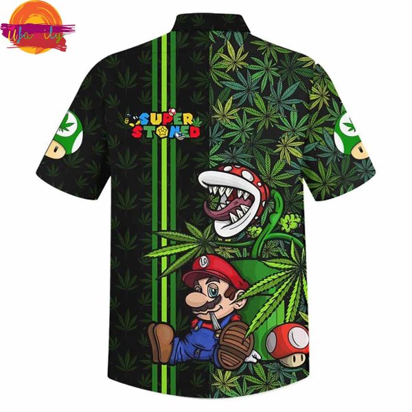 Super Mario Weed Hawaiian Shirt Style