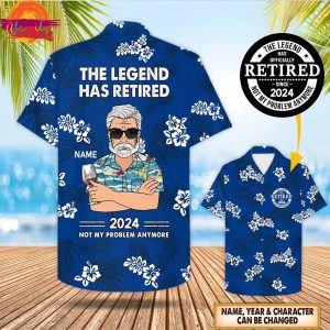 The Legend Has Retired Hawaiian Shirt 1