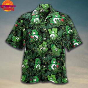 Weed Leaf Dont Care Bear Hawaiian Shirt Style