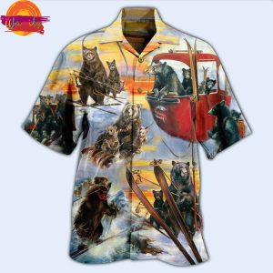 Bear Breath Ski Hawaiian Shirt Style