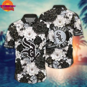 Chicago White Sox Logo Flowers Hawaiian Shirt 1