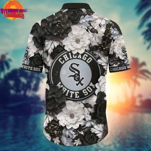 Chicago White Sox Logo Flowers Hawaiian Shirt 2