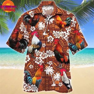 Chicken Red Tribal Hawaiian Shirt Farm Hawaiian Shirt Farm Summer Beach Shirt 1 mho9va 10 11zon