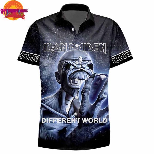 Custom Iron Maiden Different World Hawaiian Shirt Style