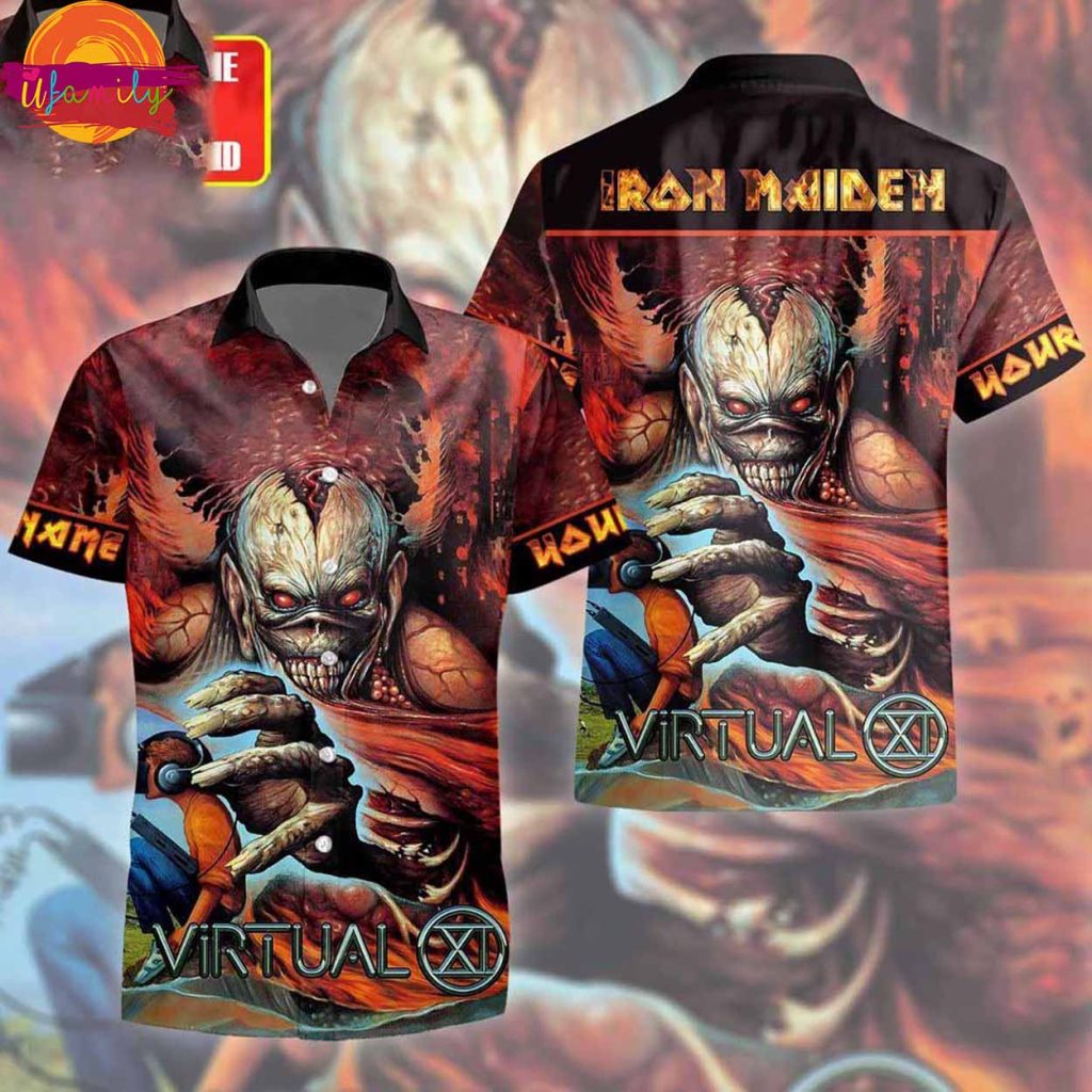 Custom Iron Maiden Virtual Tour XI Hawaiian Shirt For Fans