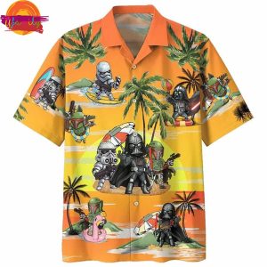Darth Vader Cute Summer Time Hawaiian Shirt Style