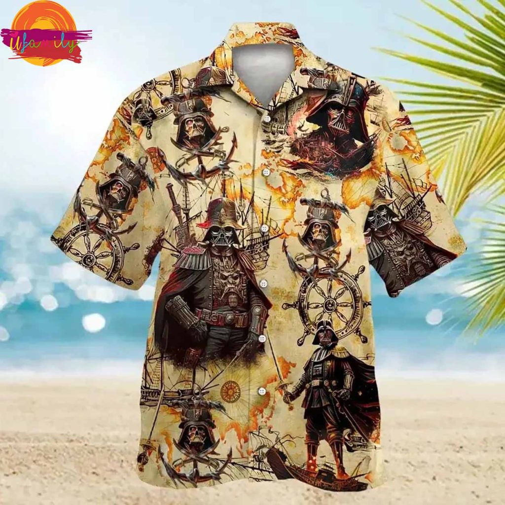 Darth Vader Skull Viking Hawaiian Shirt Style