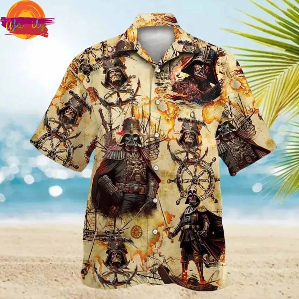 Darth Vader Skull Viking Hawaiian Shirt Style