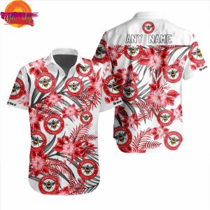 EPL Brentford Custom Name Hawaiian Shirt Style